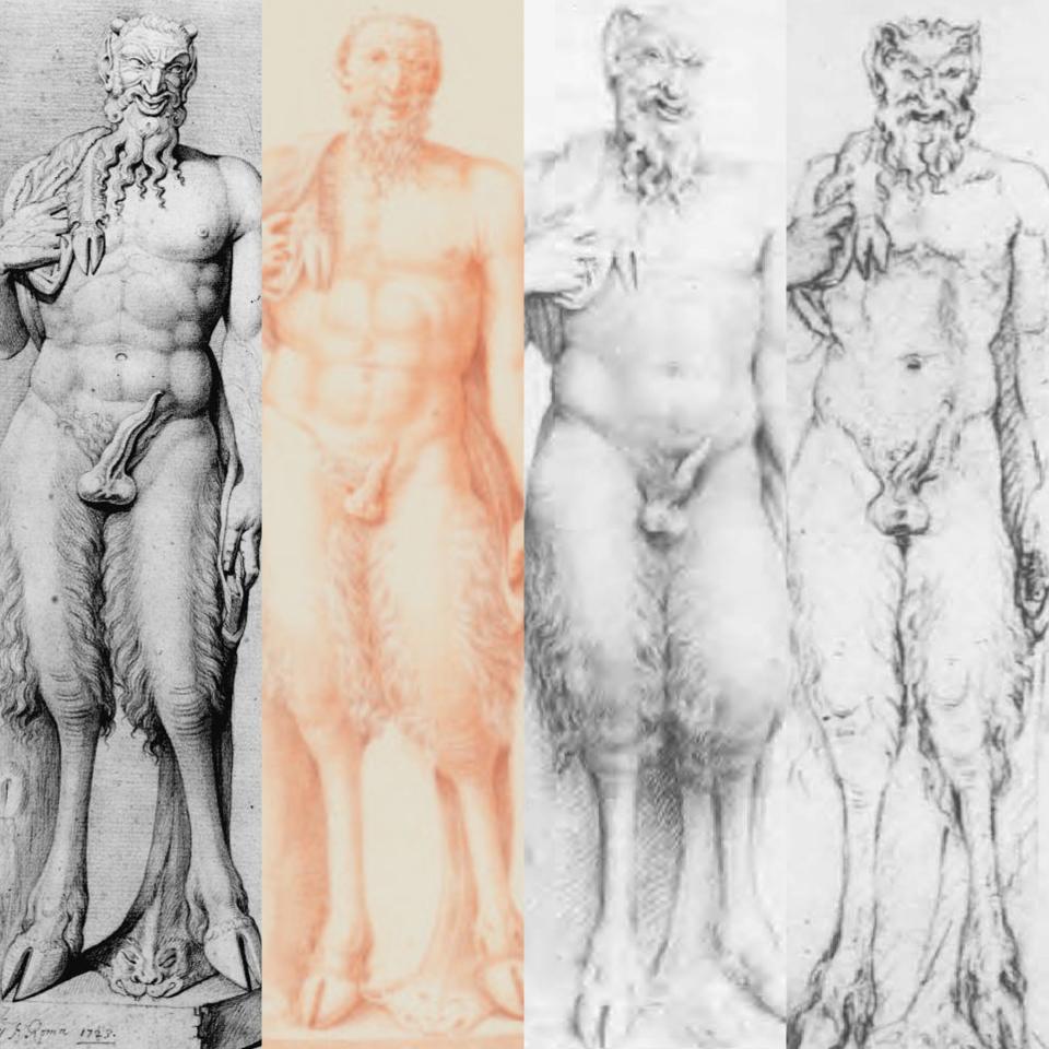 Drawings of Pan from Villa Ludovisi