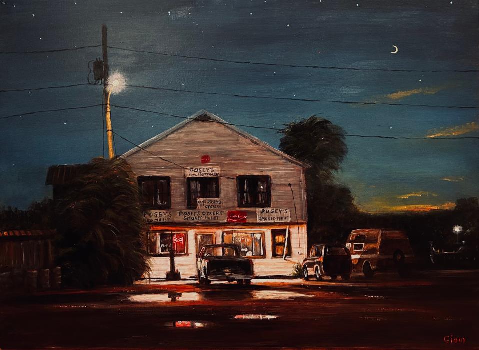 Dean Gioia's "Summer Twilight, Posey's" 2023 acrylic, 48x36 is part of the 35th Year of the Art in Gadsden Juried Exhibition opening Aug. 4, 2023.