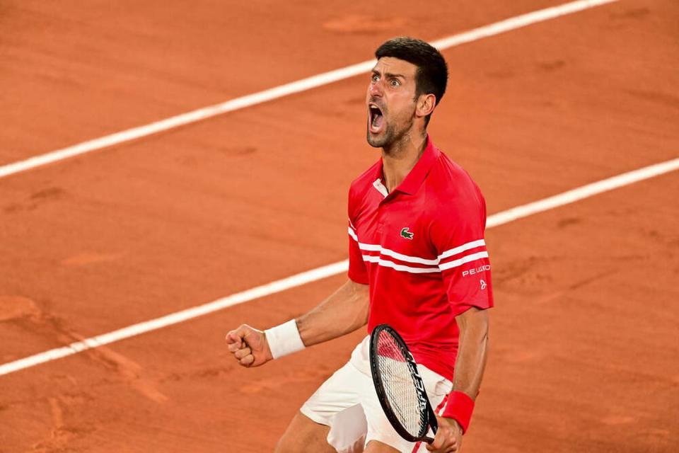 Szenen wie aus einer anderen Welt: Immer wieder brüllt der Serbe Djokovic seine Emotionen heraus. (Bild: Sport1)