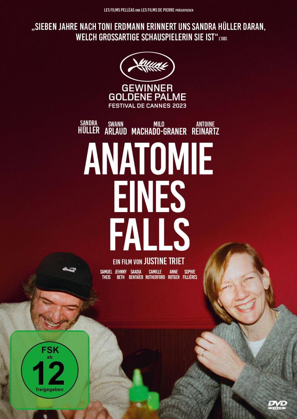 "Anatomie eines Falls" ist für fünf Oscars nominiert. Sandra Hüller kann auf eine Auszeichnung als beste Hauptdarstellerin hoffen. (Bild: Plaion Pictures)