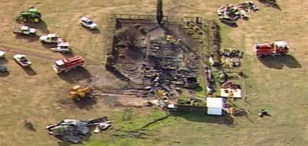 The bodies of two children have been found following a ferocious house fire. Photo: 7News