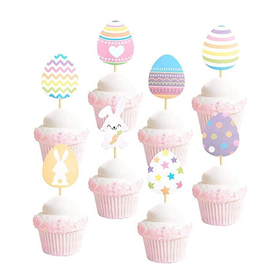 4) Easter Bunny Cupcake Toppers (30 Pieces)