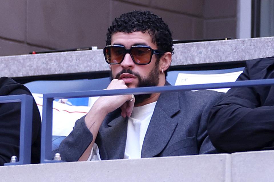 Bad Bunny at US Open on September 8 (Getty Images)