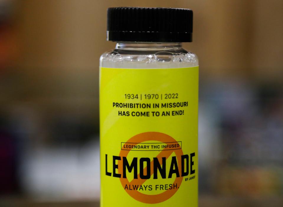 Marijuana infused lemonade for sale at Greenlight Medical Marijuana Dispensary on North National Avenue on Thursday, Nov. 17, 2022.