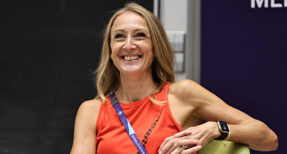 Paula Radcliffe, pictured in 2022 at the European Athletics Young Leaders Forum in Germany. (Getty Images)