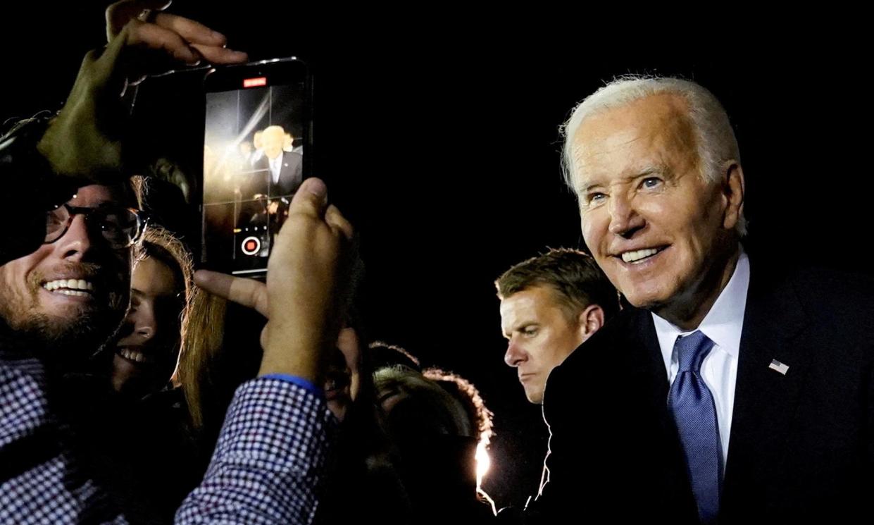 <span>Joe Biden in Raleigh, North Carolina, on Friday, a day after the debate.</span><span>Photograph: Elizabeth Frantz/Reuters</span>