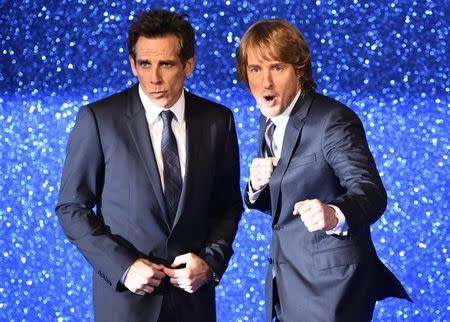 Owen Wilson and Ben Stiller pose for photographers at the screening of Zoolander 2 at a cinema in central London, February 4, 2016. REUTERS/Dylan Martinez