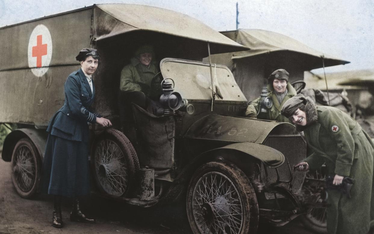 Members of the Princess Royal's Volunteer Corps (FANY) in France - Reproduced with the permission of the British Red Cross Museum and Archives