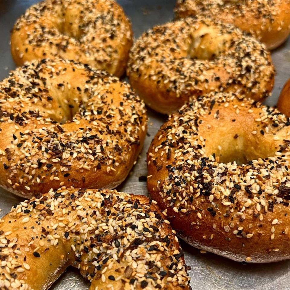 Everything bagels are just one of the varieties offered at JonnyBoy’s Bagelry and Jewish Delicatessen in Atascadero.