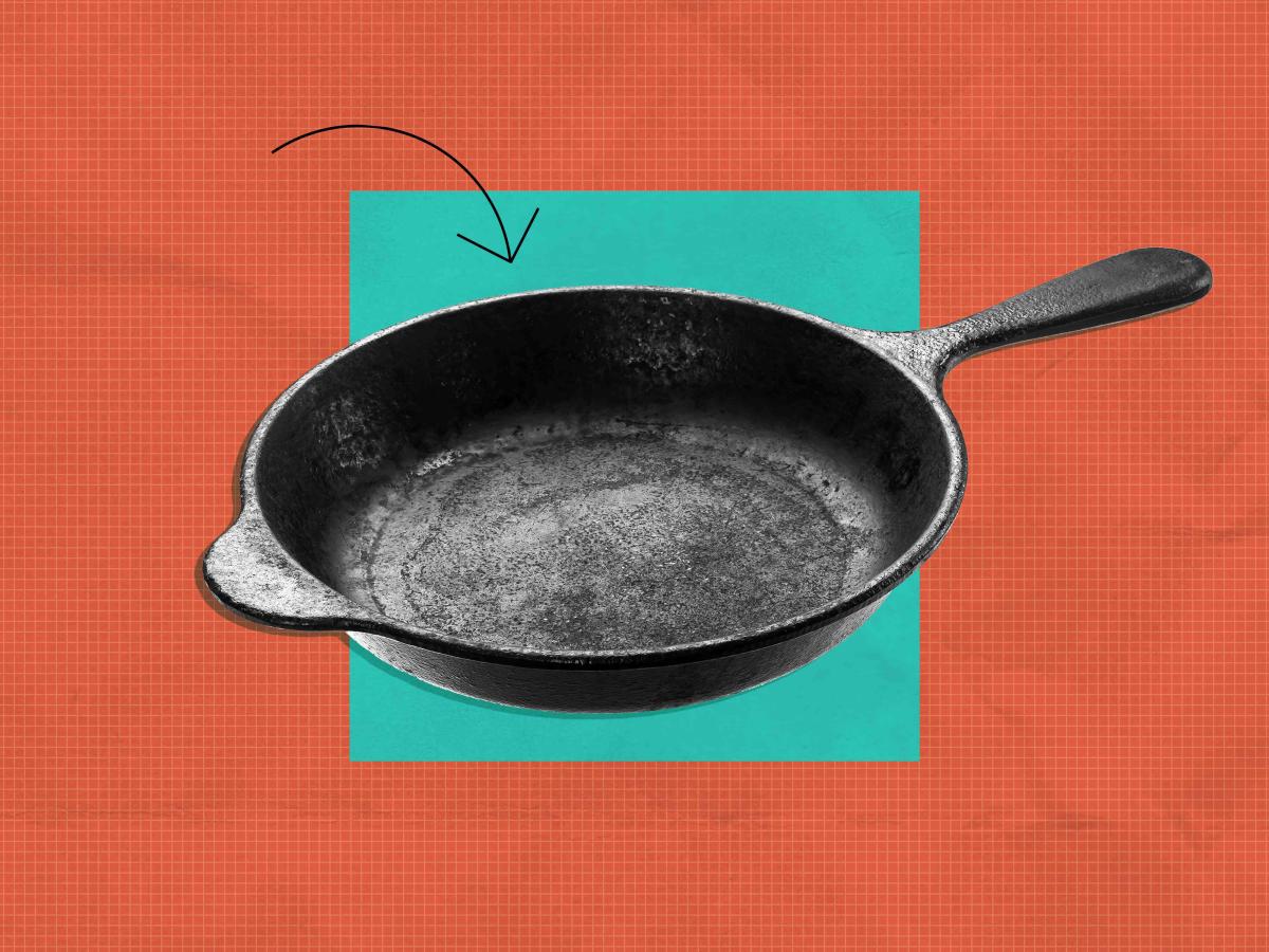 This Cast-Iron Scrubber Revolutionized the Way I Clean My Pans