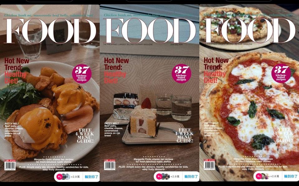 不知道怎麼拍得好看的人，直接用這款「FOOD美食雜誌」限時動態範本  圖片來源：LOOKin編輯拍攝