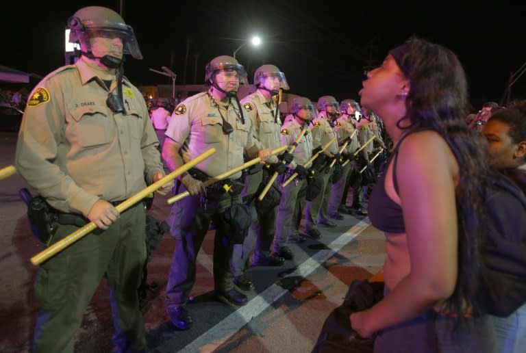 El Cajon police chief, Jeff Davis said the man ignored repeated warnings and pulled an object from his pocket, taking up "what appeared to be a shooting stance"