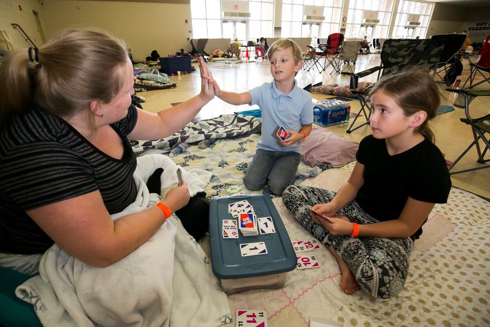 About 200 people stayed at the Lake Weir High School hurricane shelter during Irma in 2017.