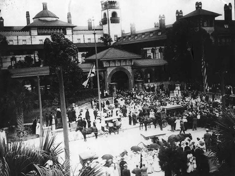 Henry M. Flagler's funeral procession was held May 23, 1913, in St. Augustine.