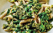 <p>Turns out that pesto is worse for you than a McDonald’s burger. The amount of salt in your average pesto pasta serving is now 1.5g, overtaking a Maccy D’s hamburger which only contains 1.2g.<br><i>[Photo: Telegraph]</i> </p>