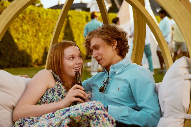 <p>courtesy IMDB</p> Ines Høysæter Asserson and Mathias Storhøi in ‘Royalteen’