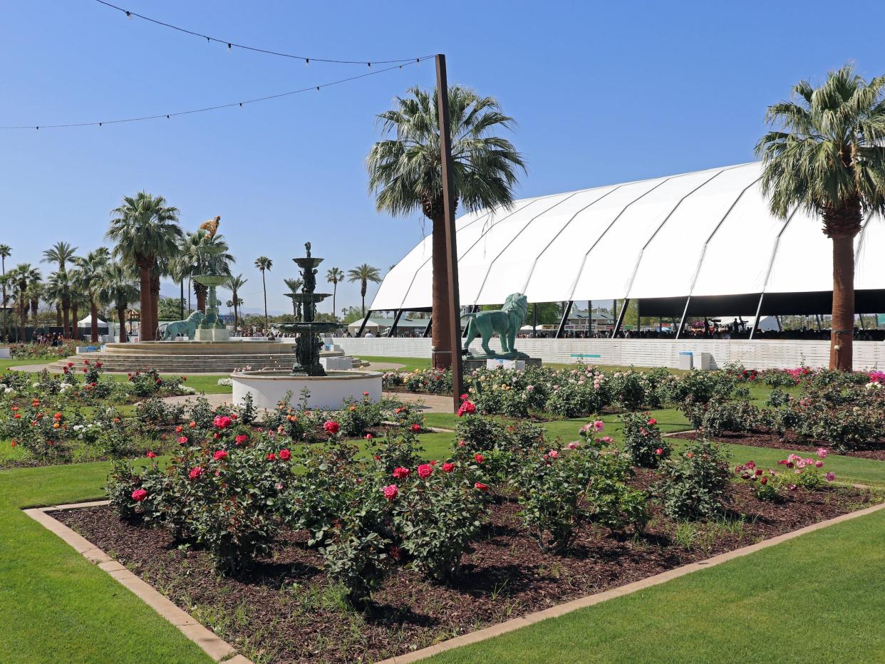 coachella VIP rose garden