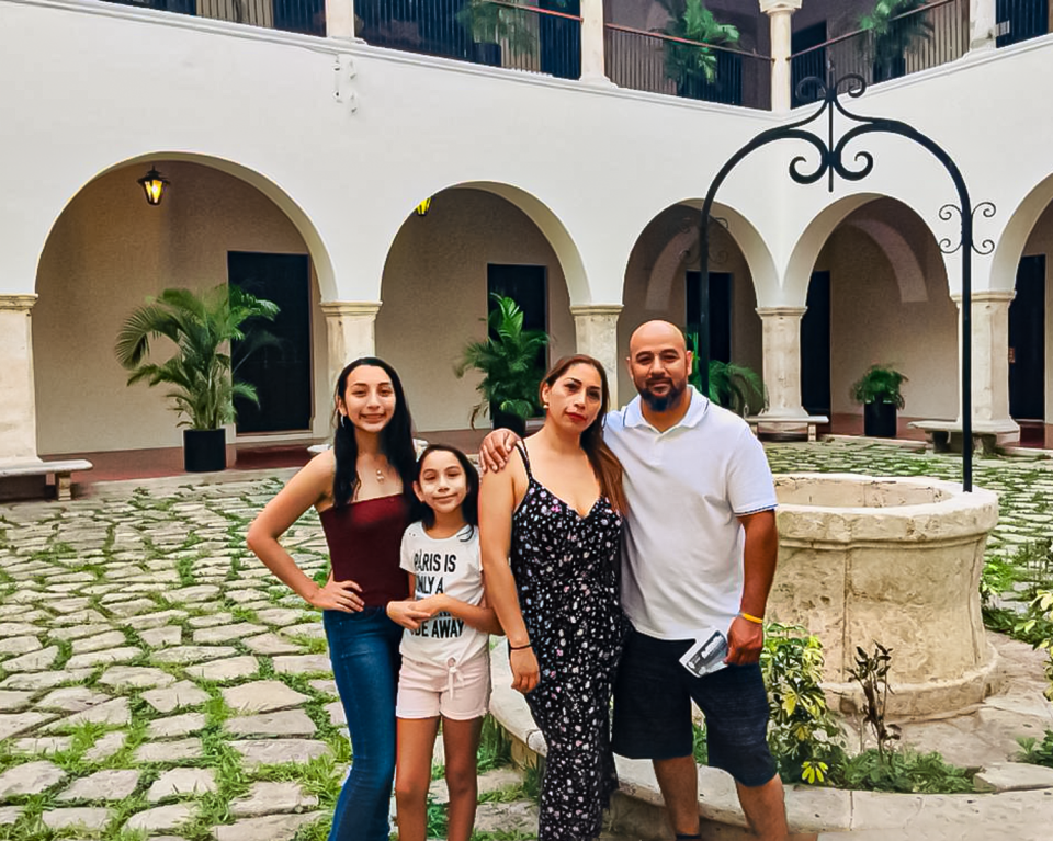 The Juarez family (L-R): Pamela, Estela, mom Alejandra and dad Temo were reunited in Florida after Alejandra's three-year deportation to Mexico. (Courtesy of the Juarez family)