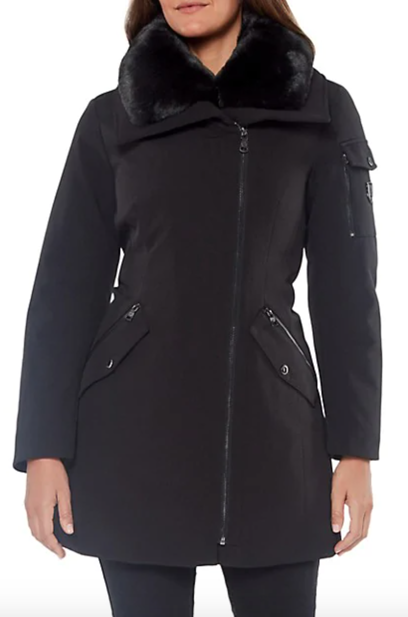 Vince Camuto Hooded Down Parka with Faux Fur-Trimmed Hood at Hudson's Bay. 