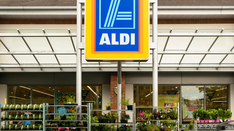 plant display at Aldi