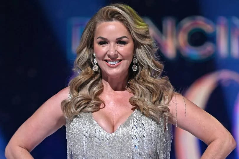 Claire Sweeney has crashed out of Dancing on Ice