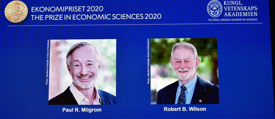 Paul Milgrom et Robert Wilson remportent le Nobel d'économie.
