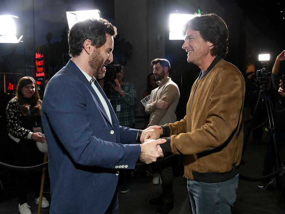 (L-R) Édgar Ramirez and Jason Bateman attend Netflix's "Florida Man" Special Screening at the Roma Theatre at Netflix - EPIC on April 12, 2023 in Los Angeles, California.