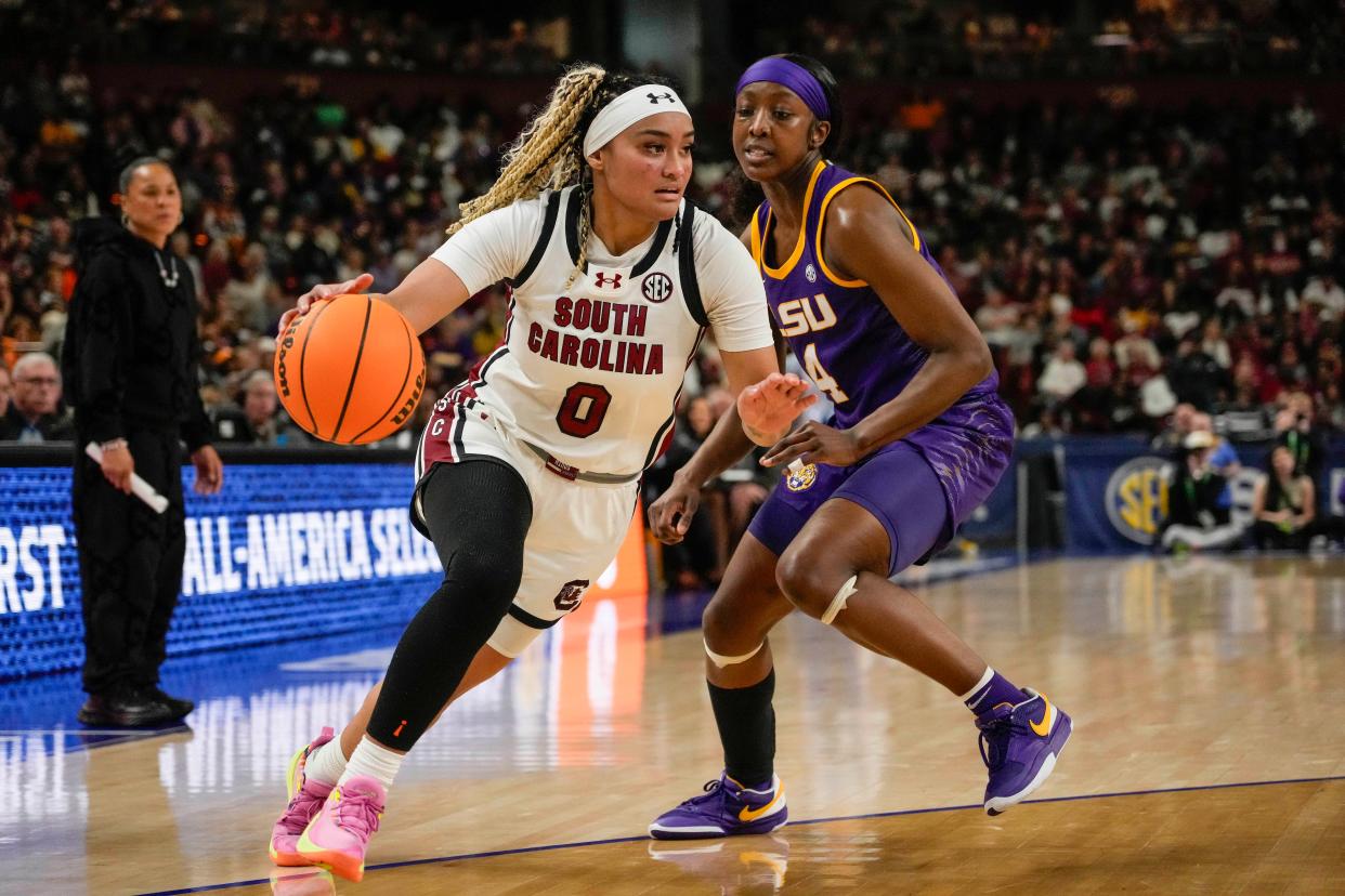 Te-Hina Paopao helped lead the undefeated Gamecocks to the overall No. 1 seed.