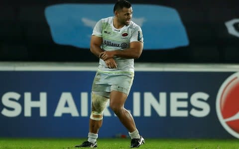 Billy Vunipola hurt his wrist vs Ospreys in January - Credit: Action via Reuters