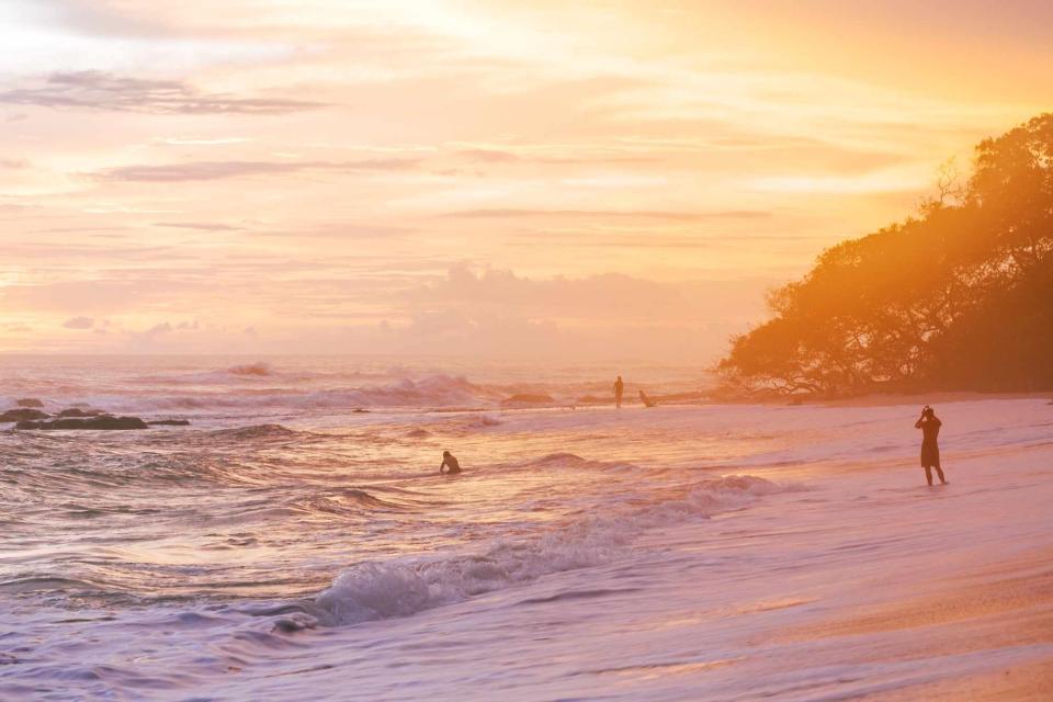 <p>Jake Naughton</p> Sunset on Santa Teresa beach.