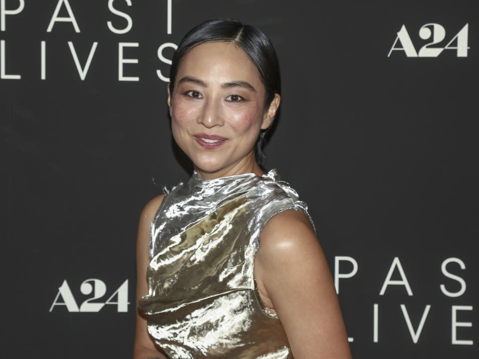 Actor Greta Lee attends a special screening of "Past Lives" at Metrograph on Wednesday, May 31, 2023, in New York. (Photo by Andy Kropa/Invision/AP)