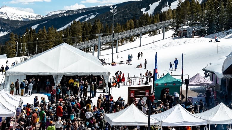 wine festival at ski hill