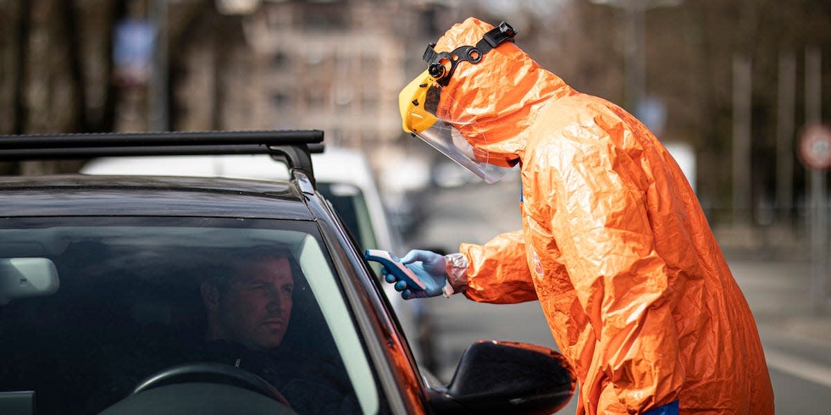 Coronavirus test Germany Poland border