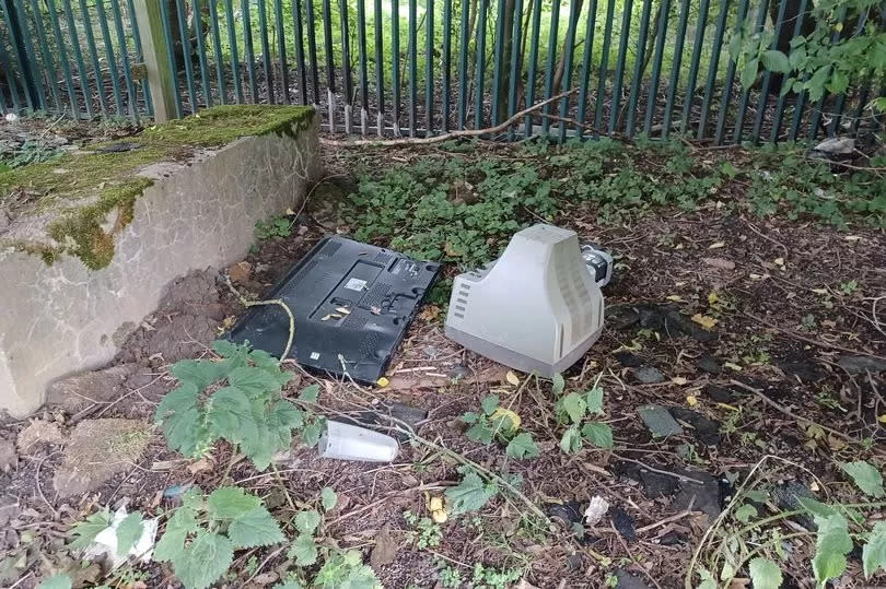 John Jackson, 65, was taken to court after electrical items were found dumped on land at Jubilee Bridge in Willington
