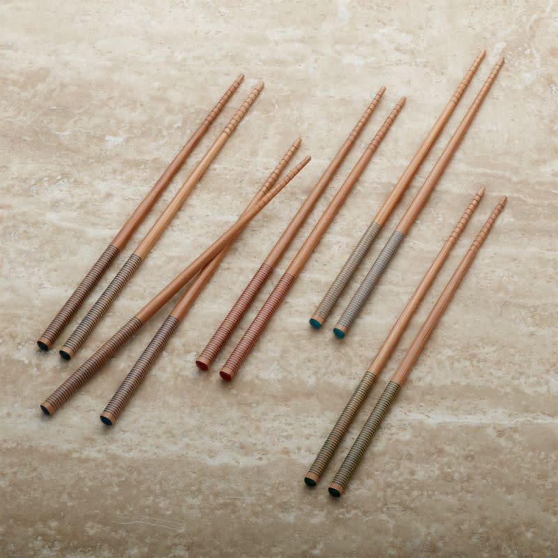 5) Striped Bamboo Chopstick