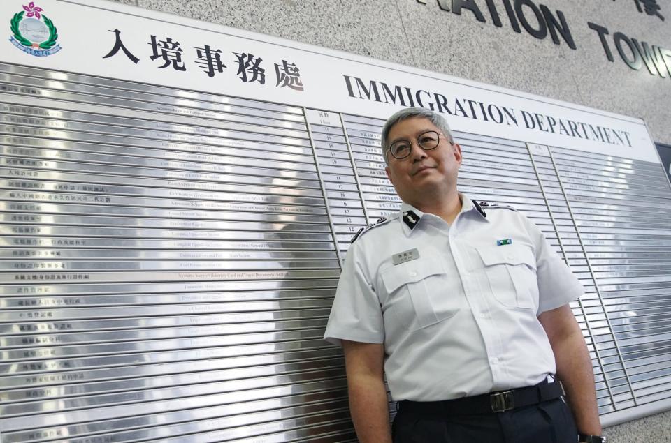 Director of Immigration Au Ka-wang. Photo: Winson Wong