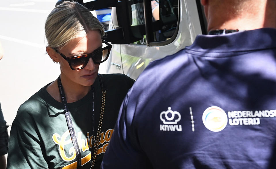 Mathieu van der Poel's girlfriend Roxanne Bertels, pictured here at the the UCI Road World Championships in Wollongong.