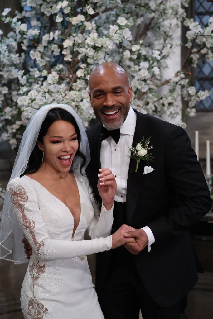 As Portia and Curtis on “General Hospital,” Brook Kerr and Donnell Turner got married in 2023. ABC