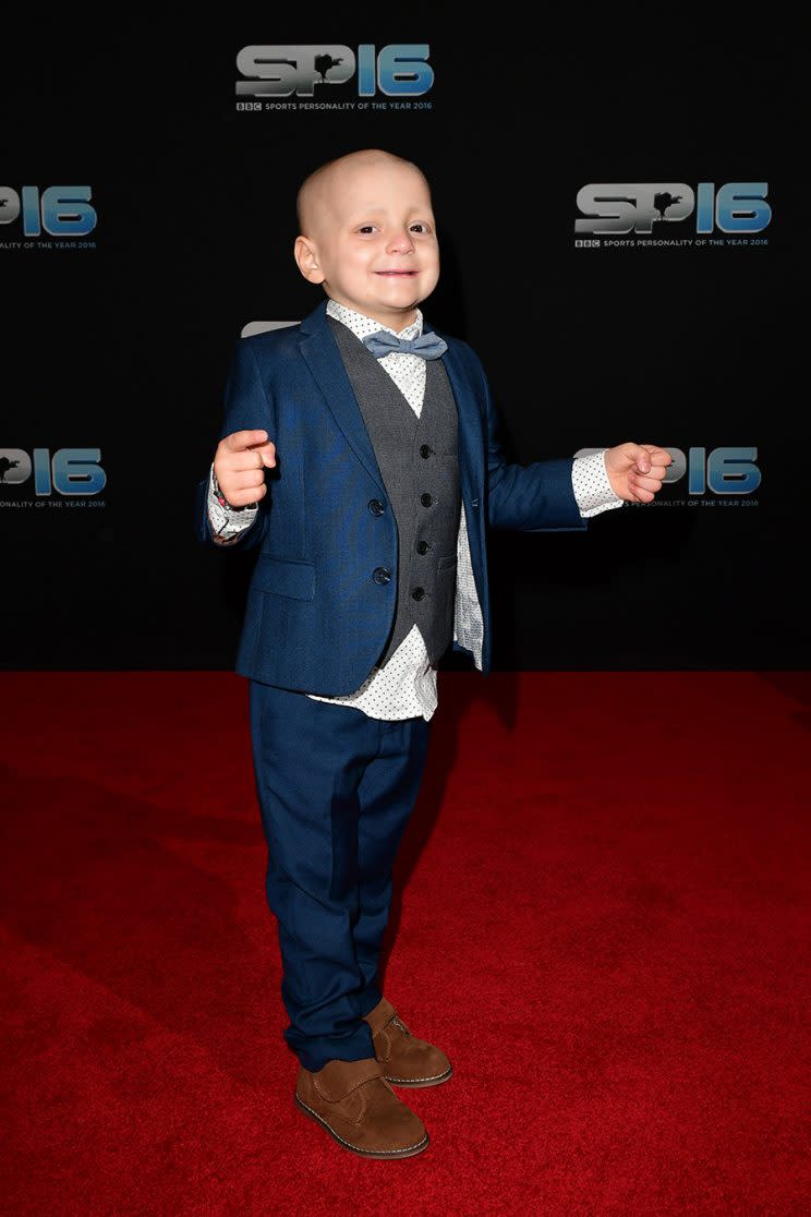 Star Guest Bradley Lowery during the red carpet arrivals