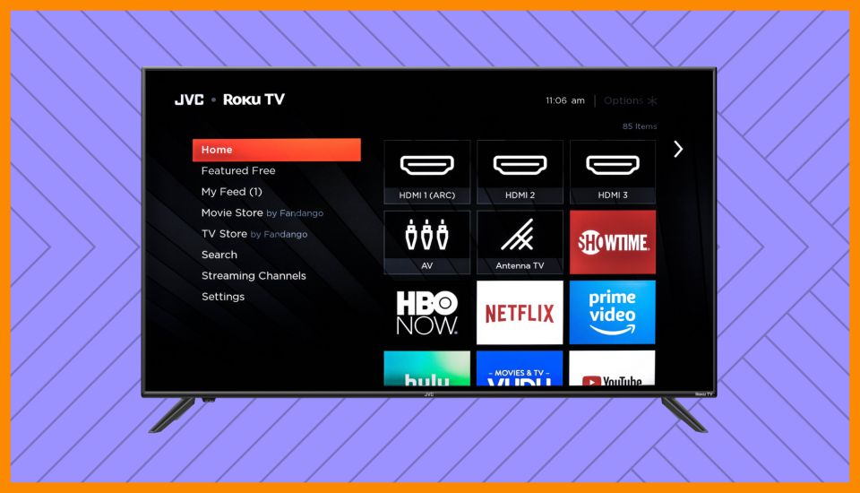 Save $370 on this JVC 50-inch Class 4K Ultra HD Roku Smart LED TV (LT-50MAW595). (Photo: Walmart)