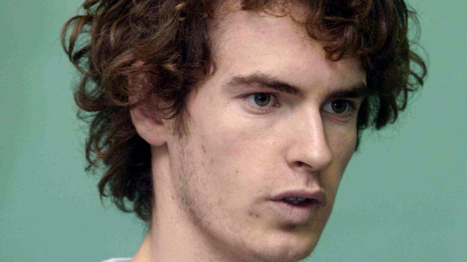 Andy Murray with longer hair back in 2005 