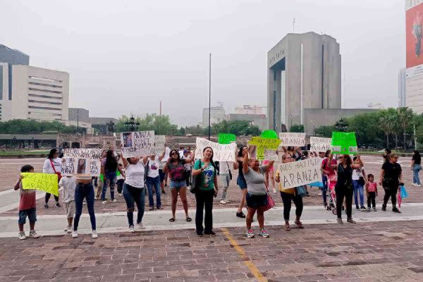 protesta por la desaparición de Aranza Aldanelly en Monterrey, joven trans de 23 años