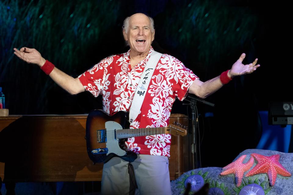 Jimmy Buffett and the Coral Reefer Band at their last show in Austin during Jimmy Buffett’s Life on the Flip Side Redux Tour on June 11, 2022, at the Moody Center.