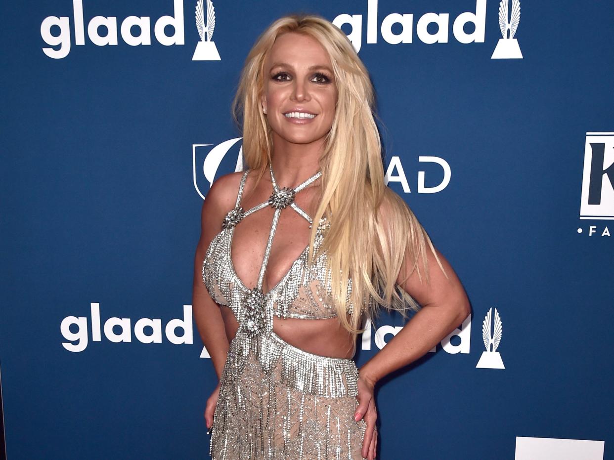 <p>La homenajeada Britney Spears asiste a la 29a Anual de GLAAD Media Awards en el Beverly Hilton Hotel el 12 de abril de 2018 en Beverly Hills, California. </p> ( Alberto E. Rodríguez / Getty Images)