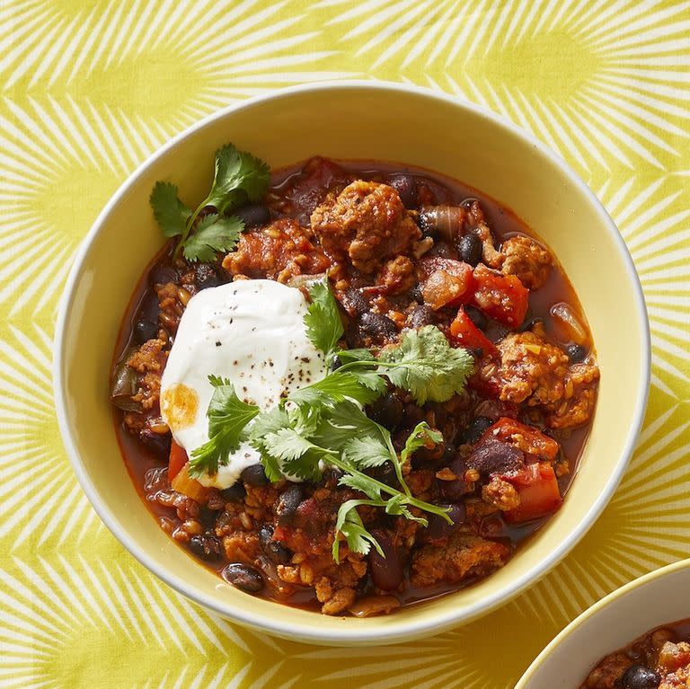 heart healthy recipes turkey chili with wheat berries and beans