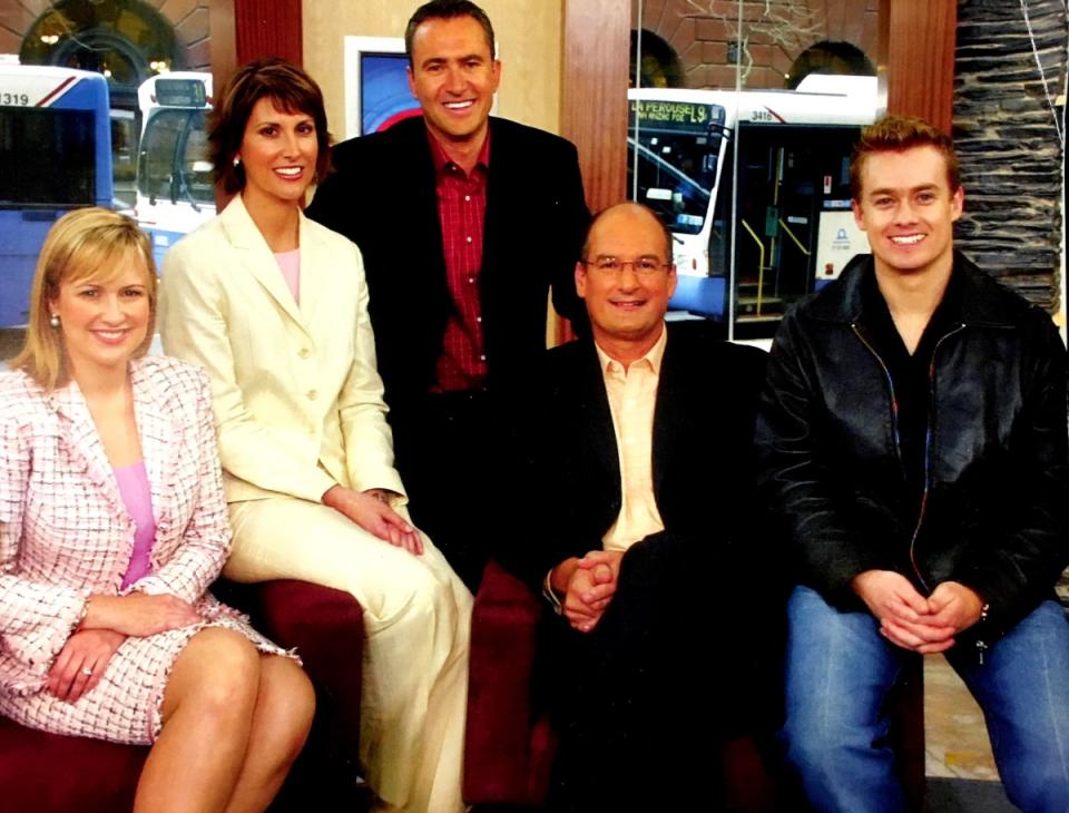 Sunrise team Melissa Doyle, Natalie Barr, Mark Beretta, David Koch, Grant Denyer.