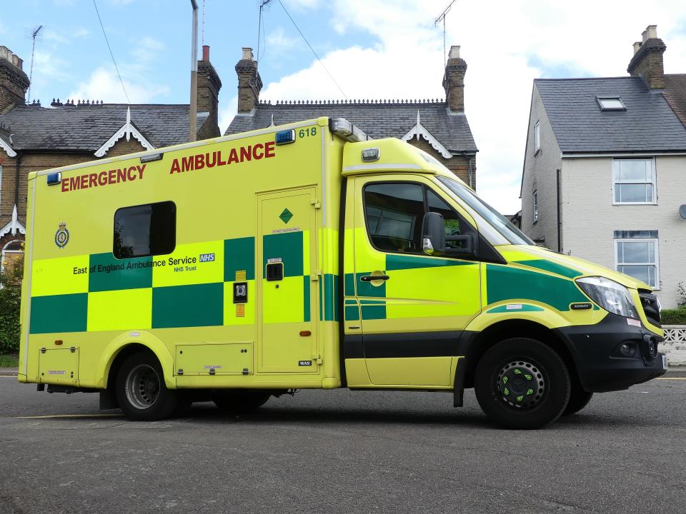 Rickmansworth, Hertfordshire, UK - June 17th 2019: East of England Ambulance Service NHS Emergency Ambulance