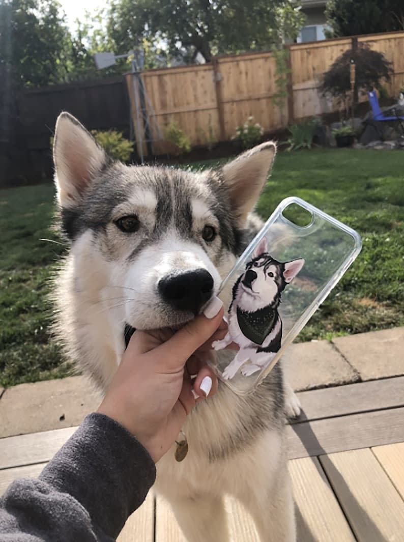 Custom Pet Illustrated Phone Case