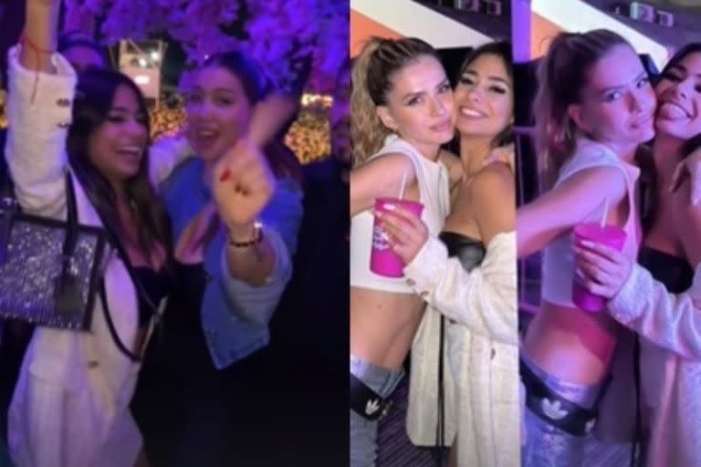 Las fotos de Wanda Nara y la China Suárez junto a Daniela Celis en la Bresh