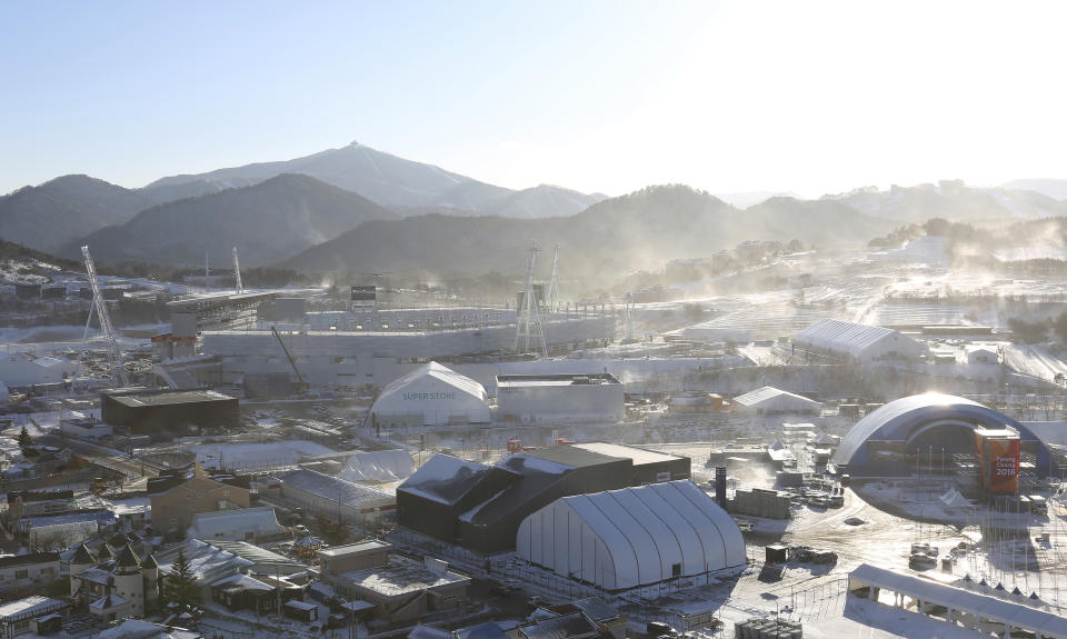 Pyeongchang Olympic Stadium will host the 2018 Winter Olympics Opening Ceremony on Friday. The event is projected to be one of the coldest in Winter Olympic history. (AP)